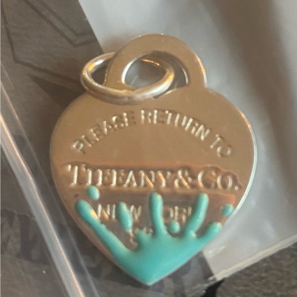 Tiffany & Co. Jewelry - Tiffany & Co. blue splash enamel pendent. Rare retired